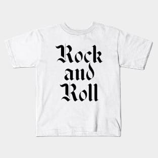 Rock and roll logo Kids T-Shirt